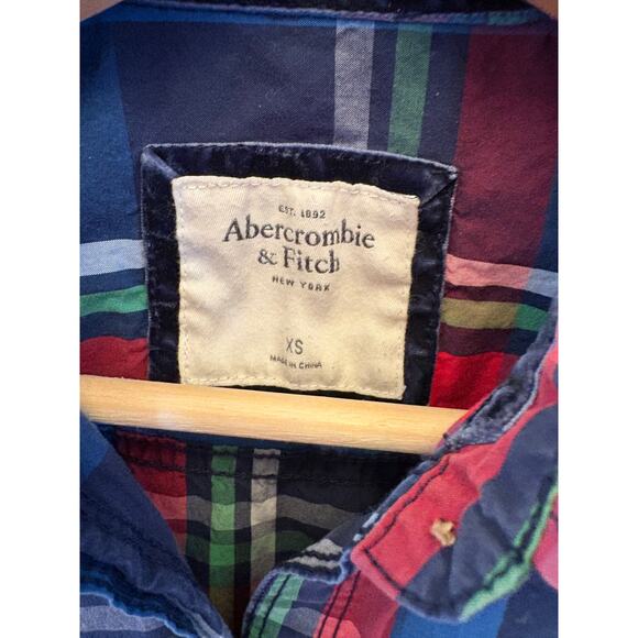 Ambercrombie & Fitch 90s Preppy Style button Down XS - Picture 2 of 6